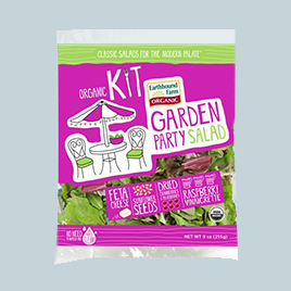 EARTHBOUND FARMGarden Party Salad10 Color PrintLaser Microperforated